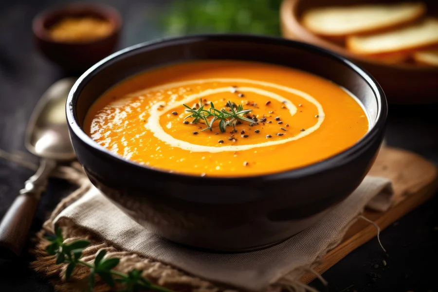 Comment faire une recette de velouté de butternut au lait de coco ?